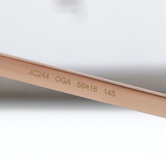 Jimmy Choo JC244 0OGA 00 Round 56mm Eyeglasses - Gold/Teal - Picture 10 of 12